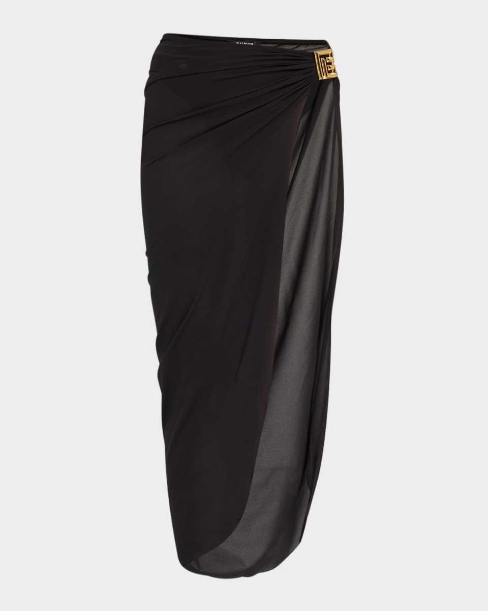 Logo Buckle Pareo Coverup